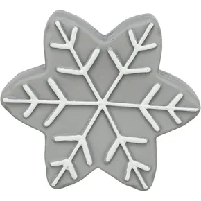 Weihnachtsstern, mit Sound, 10 cm, Latex, grau